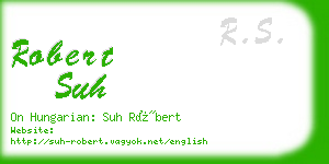 robert suh business card